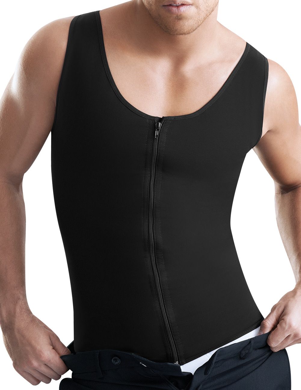 Ropa moldeadora corporal de látex para hombre: Ann Chery 2034 para hombre - Imagen 6 de 8