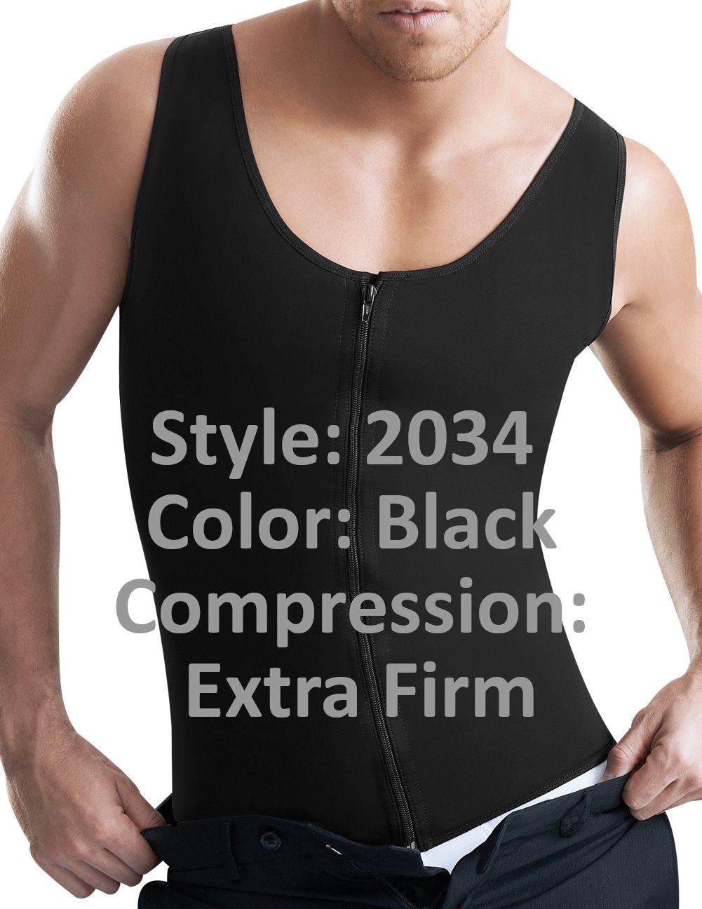 Ropa moldeadora corporal de látex para hombre: Ann Chery 2034 para hombre - Imagen 8 de 8