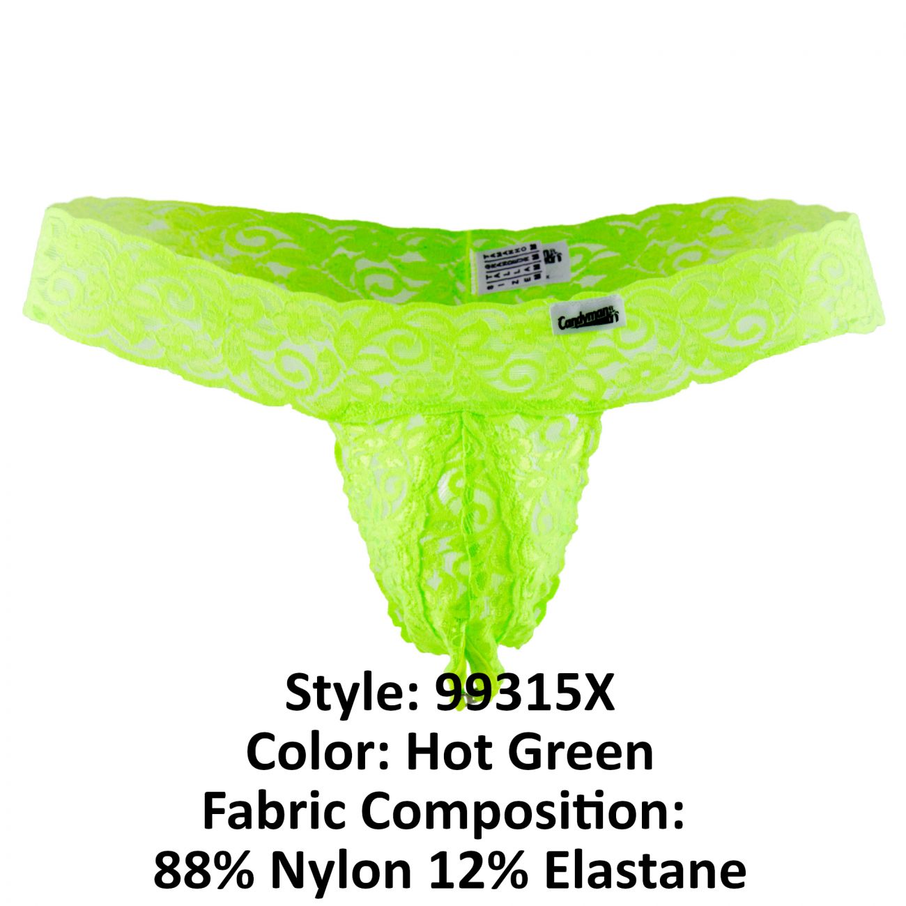 Underwear: CandyMan 99315X Peek a Boo Lace Thongs