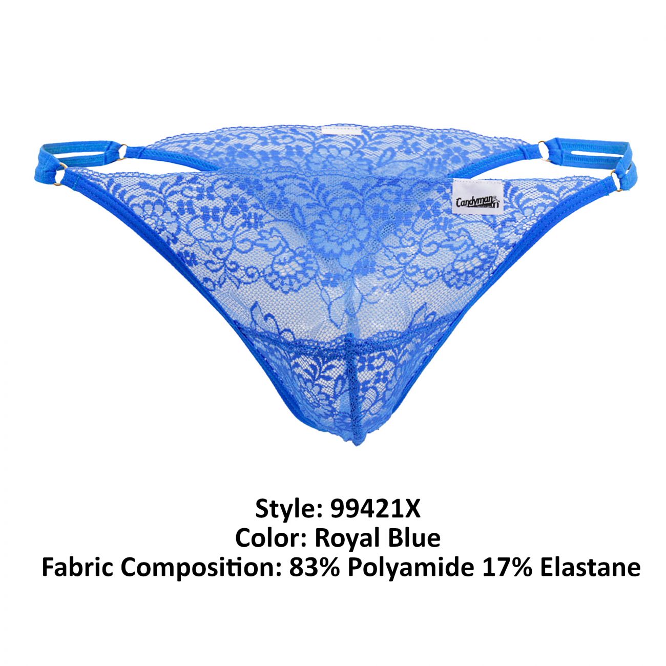 Underwear: CandyMan 99421X Lace G-String Thongs - Picture 18 of 18