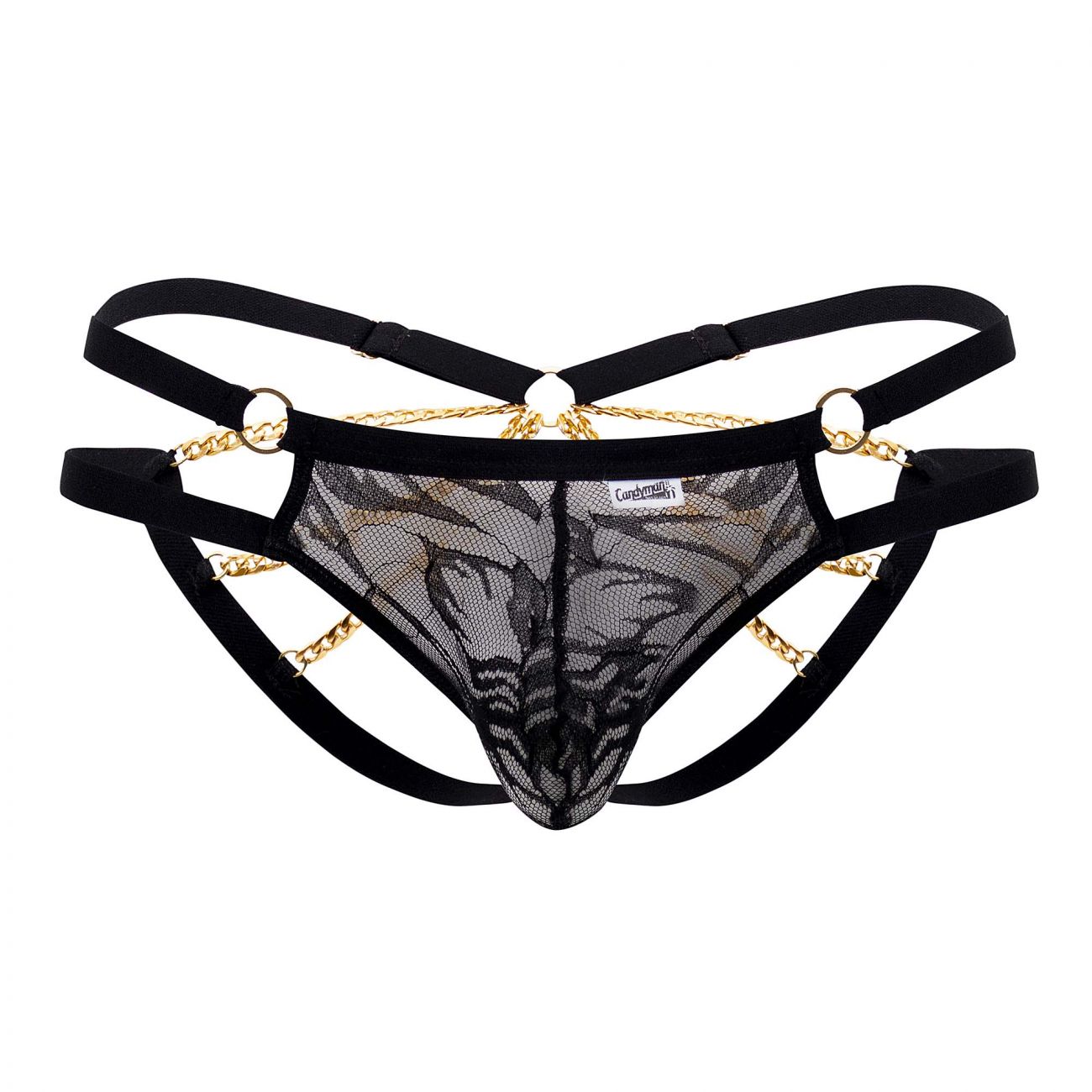 Underwear: CandyMan 99598 Lace and Chain Bikini - 第 3/6 張圖片