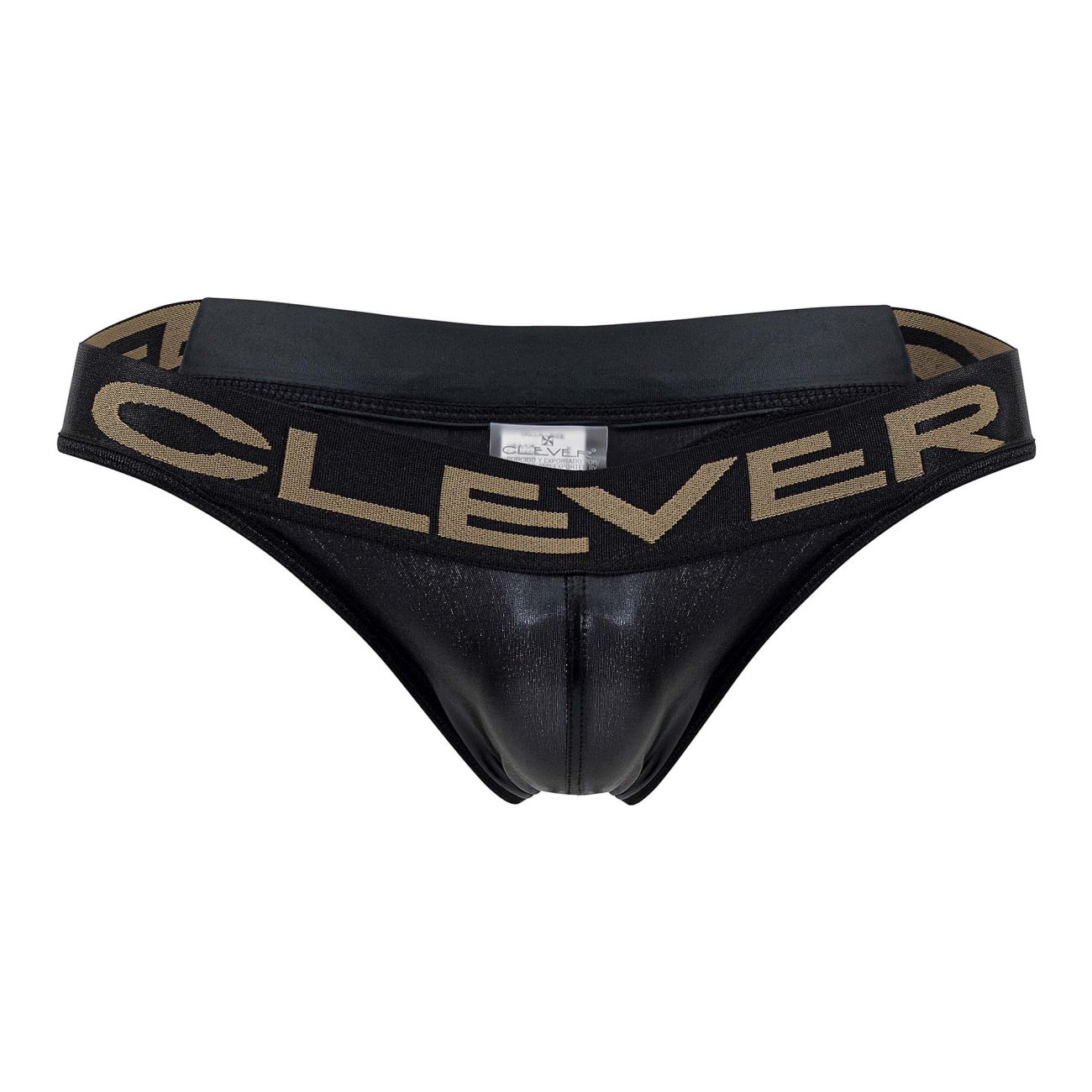 Color:Black:Mens Underwear: Clever 1410 Earth Thongs