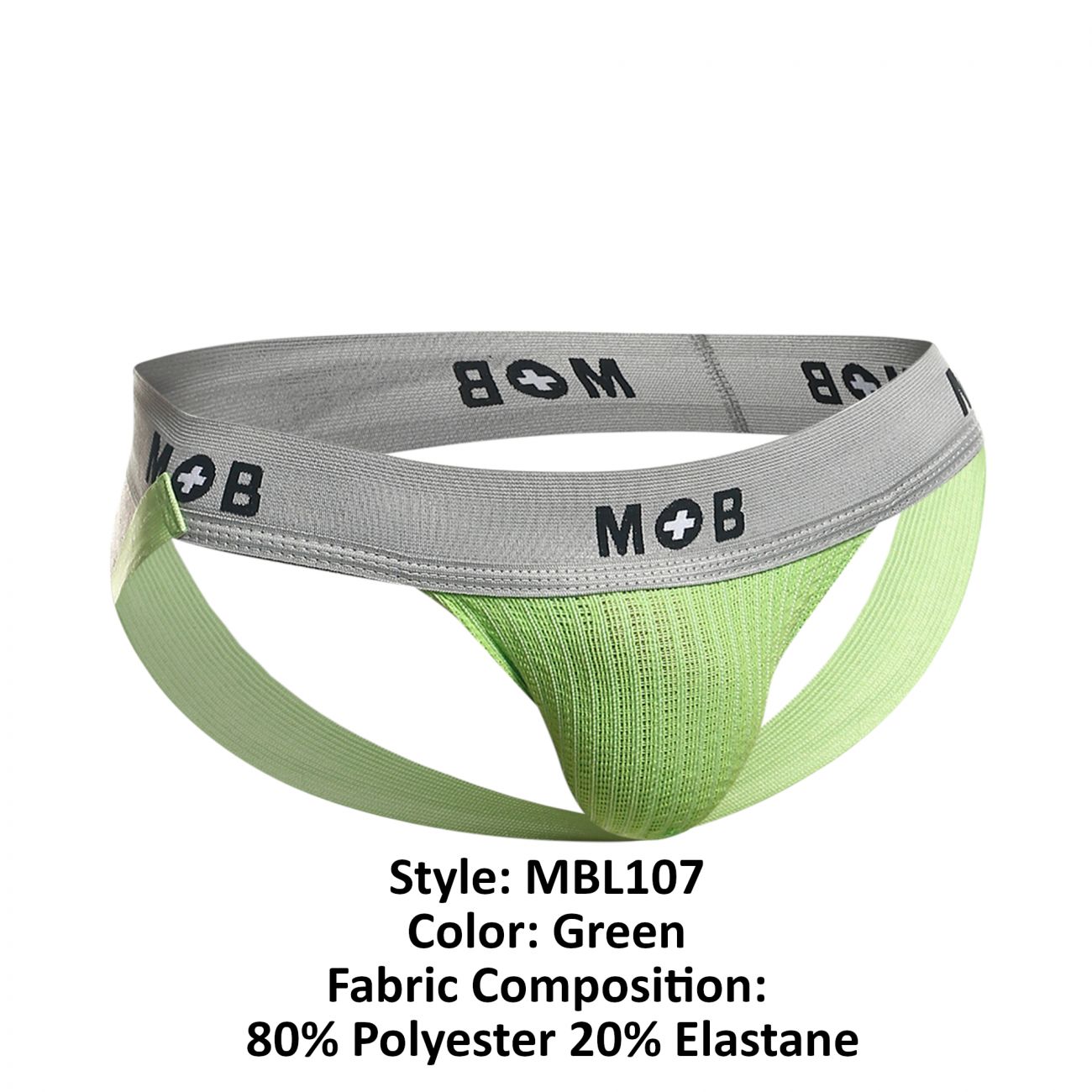 Ropa interior: MaleBasics MBL107 Clásico Fetish Jock 3 pulgadas Correa inguinal - Imagen 10 de 30