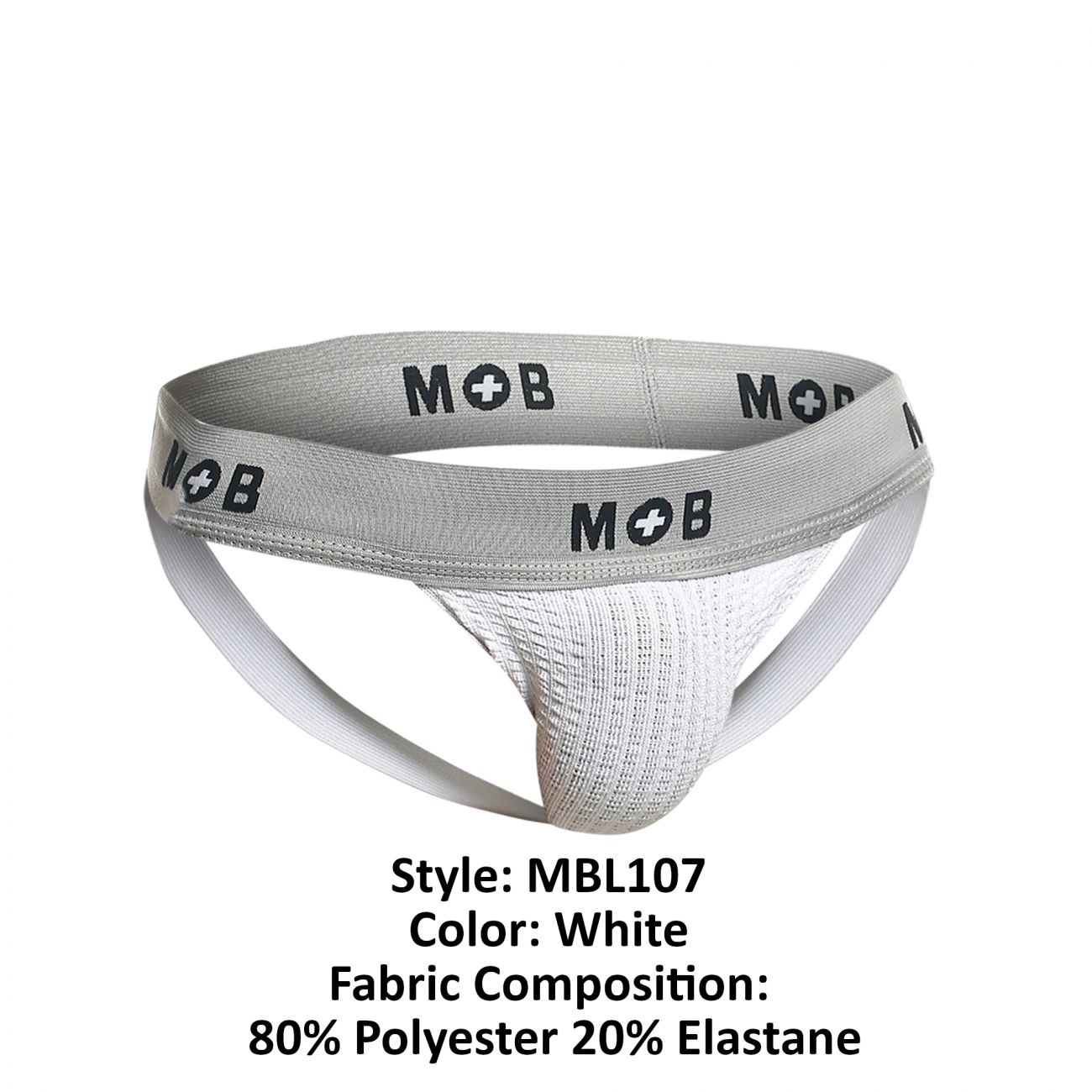 Ropa interior: MaleBasics MBL107 Clásico Fetish Jock 3 pulgadas Correa inguinal - Imagen 26 de 30