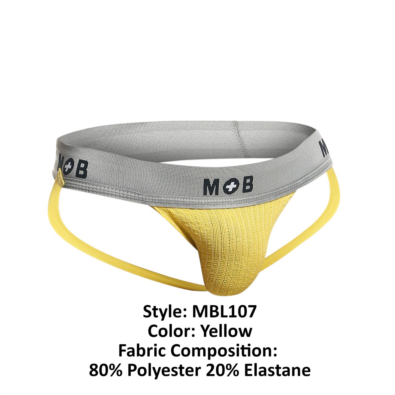 Ropa interior: MaleBasics MBL107 Clásico Fetish Jock 3 pulgadas Correa inguinal - Imagen 30 de 30