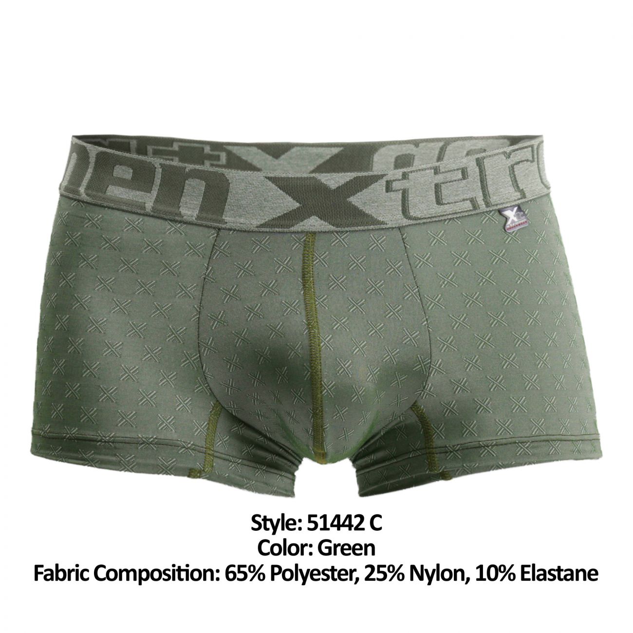 Underwear: Xtremen 51442C Jacquard -X- Boxer Briefs