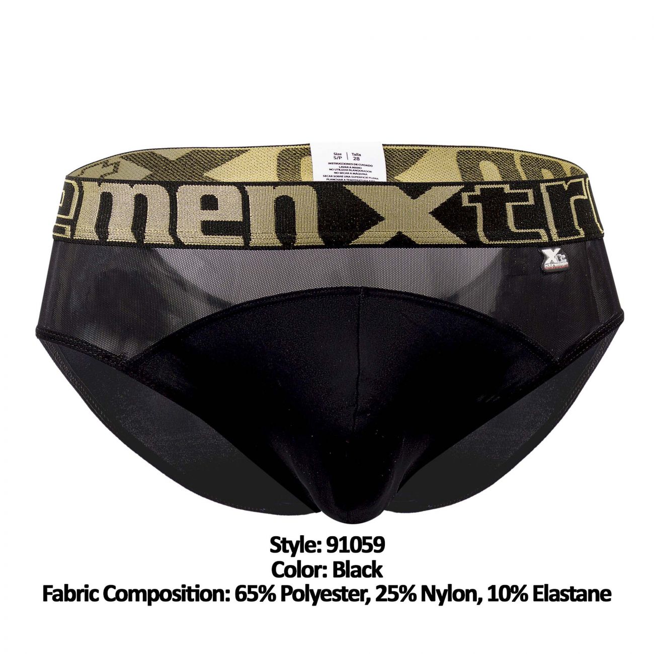 Mens Underwear: Xtremen 91059 Peekaboo Mesh Briefs | eBay