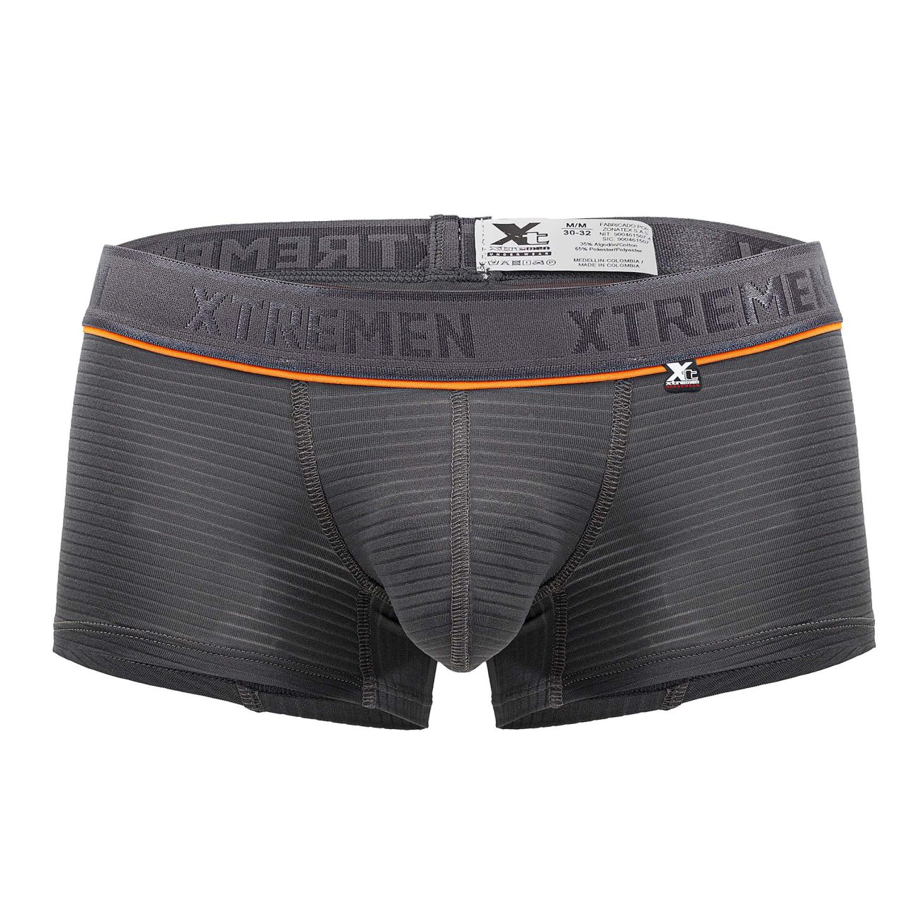 Mens Underwear: Xtremen 91196 Jacquard Trunks - Picture 6 of 6