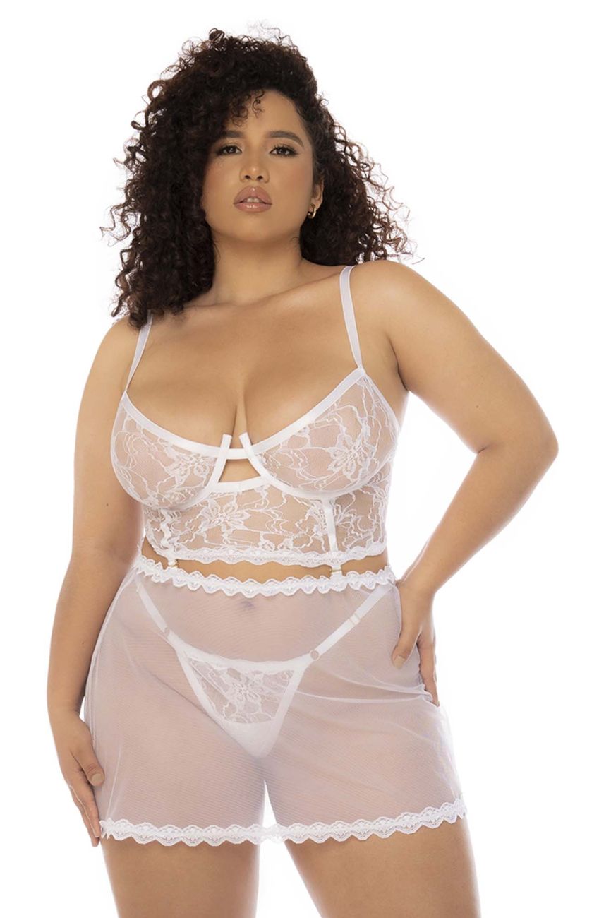Lingerie: Mapale 7544X Hope 2 in 1 Babydoll Plus - Picture 15 of 15